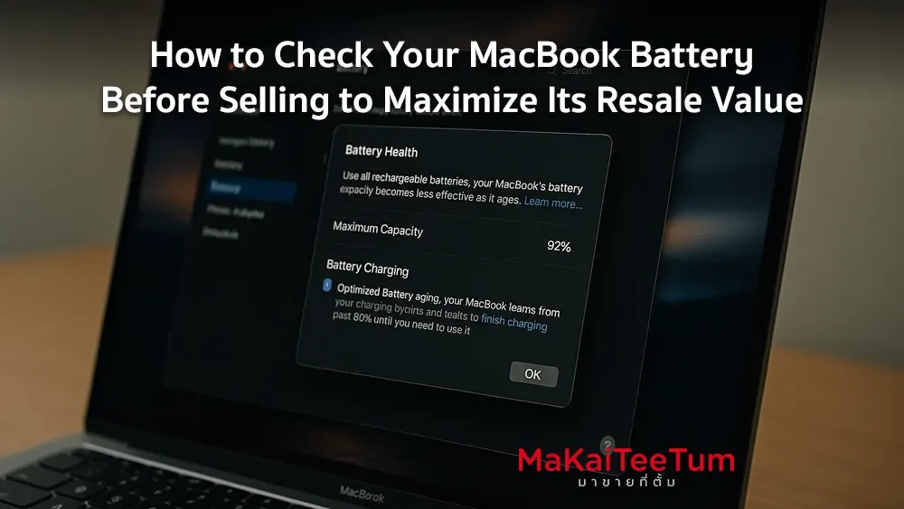 How to Check Your MacBook Battery Before Selling to Maximize Its Resale Value