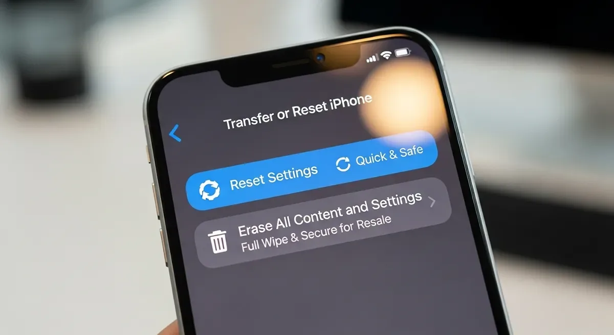 ล้างเครื่อง กับ รีเซ็ตการตั้งค่า ก่อนขาย iPhone ต่างกันอย่างไร?