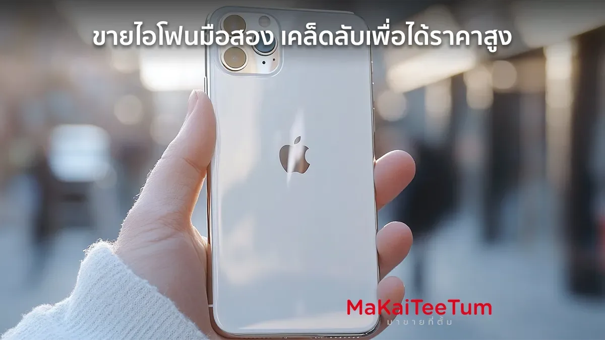 ขายไอโฟนมือสอง เคล็ดลับเพื่อได้ราคาสูง