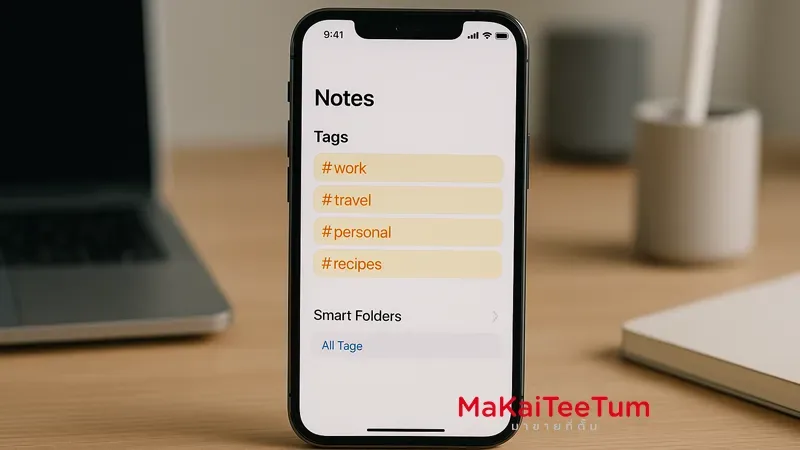 จัดระเบียบงานอย่างมืออาชีพด้วย Tags บน Apple Notes