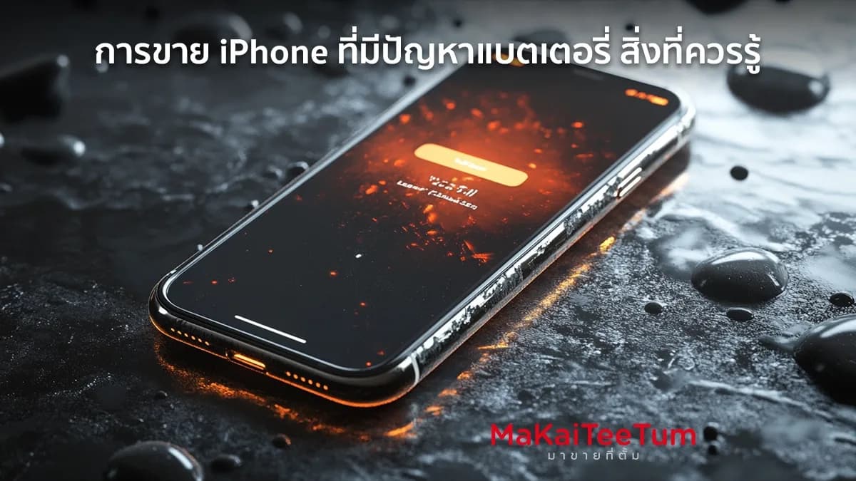 การขาย iPhone ที่มีปัญหาแบตเตอรี่