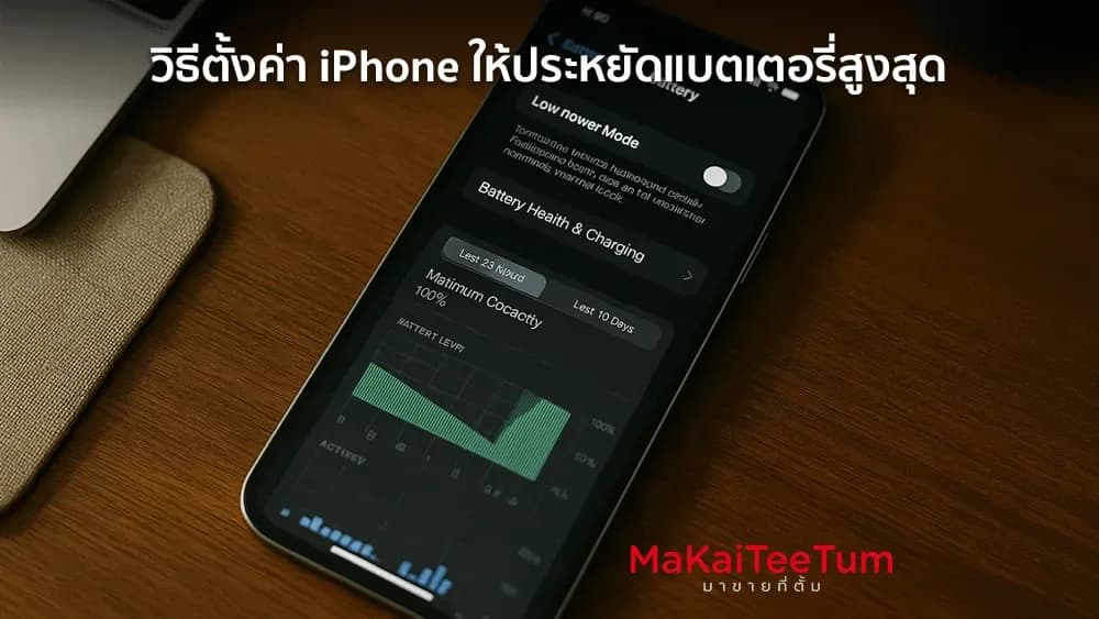 วิธีตั้งค่า iPhone ให้ประหยัดแบตเตอรี่สูงสุด