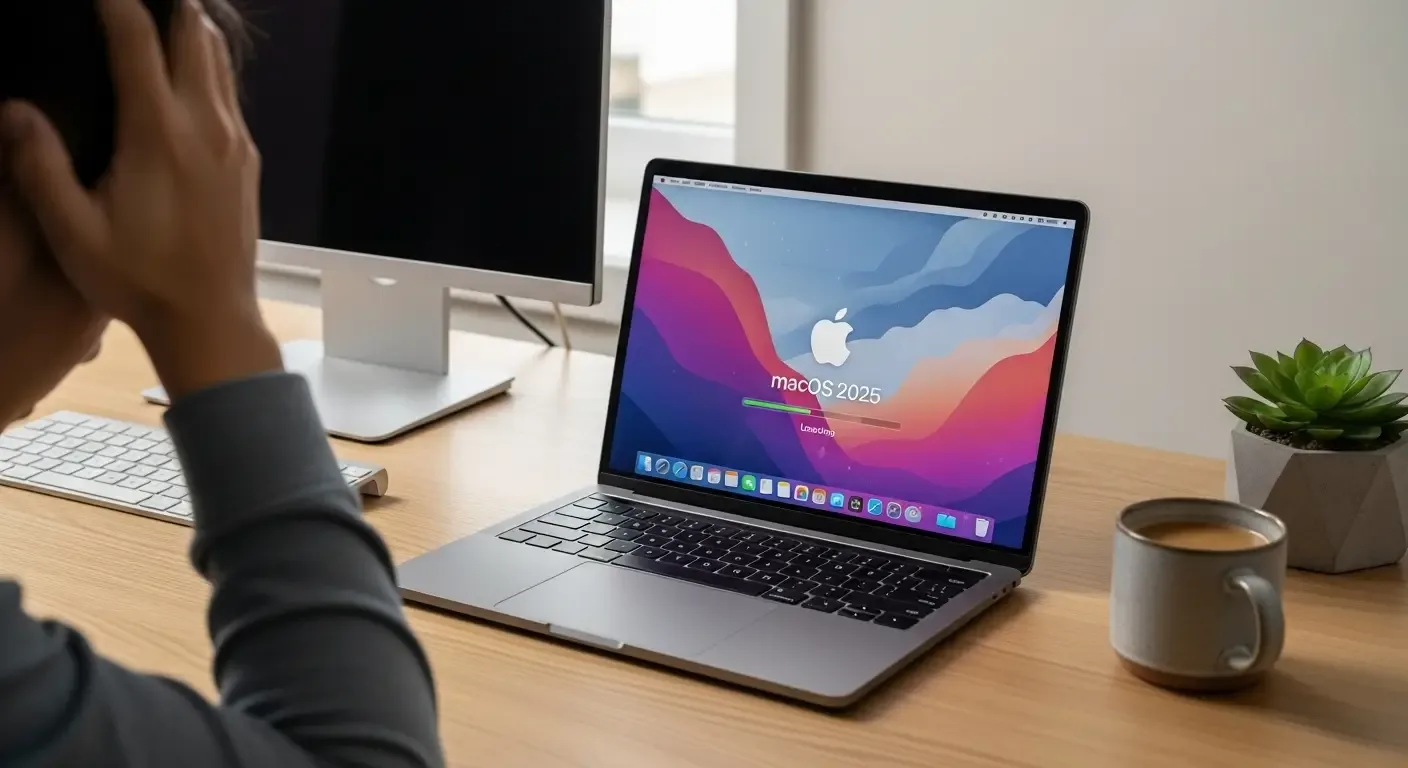 MacBook ค้างตอนอัปเดต macOS 2025 ต้องทำไง