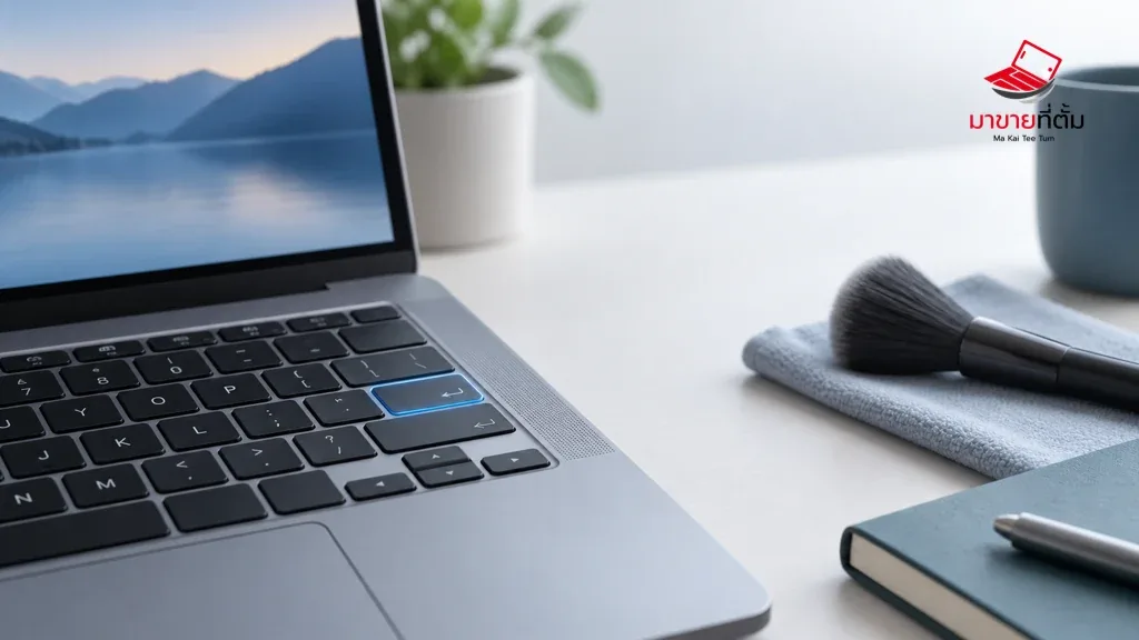 MacBook คีย์บอร์ดบางปุ่มกดไม่ติด แก้ยังไง? เช็กซอฟต์แวร์และฝุ่น
