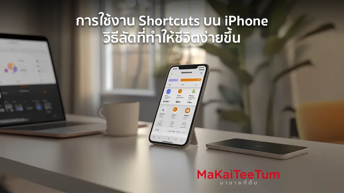 การใช้งาน Shortcuts บน iPhone