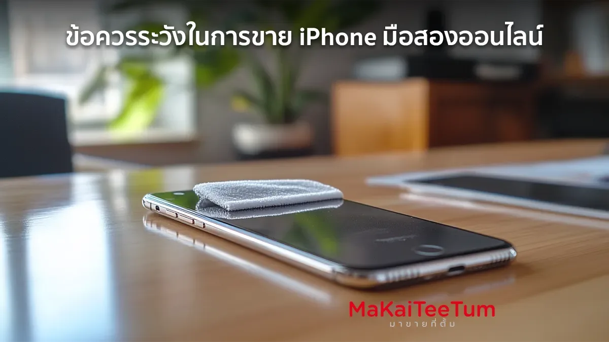 ข้อควรระวังในการขาย iPhone มือสองออนไลน์